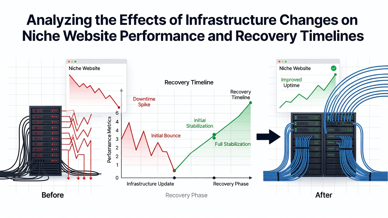 Analyzing the Effects of Infrastructure Changes on Niche Website Performance and Recovery Timelines