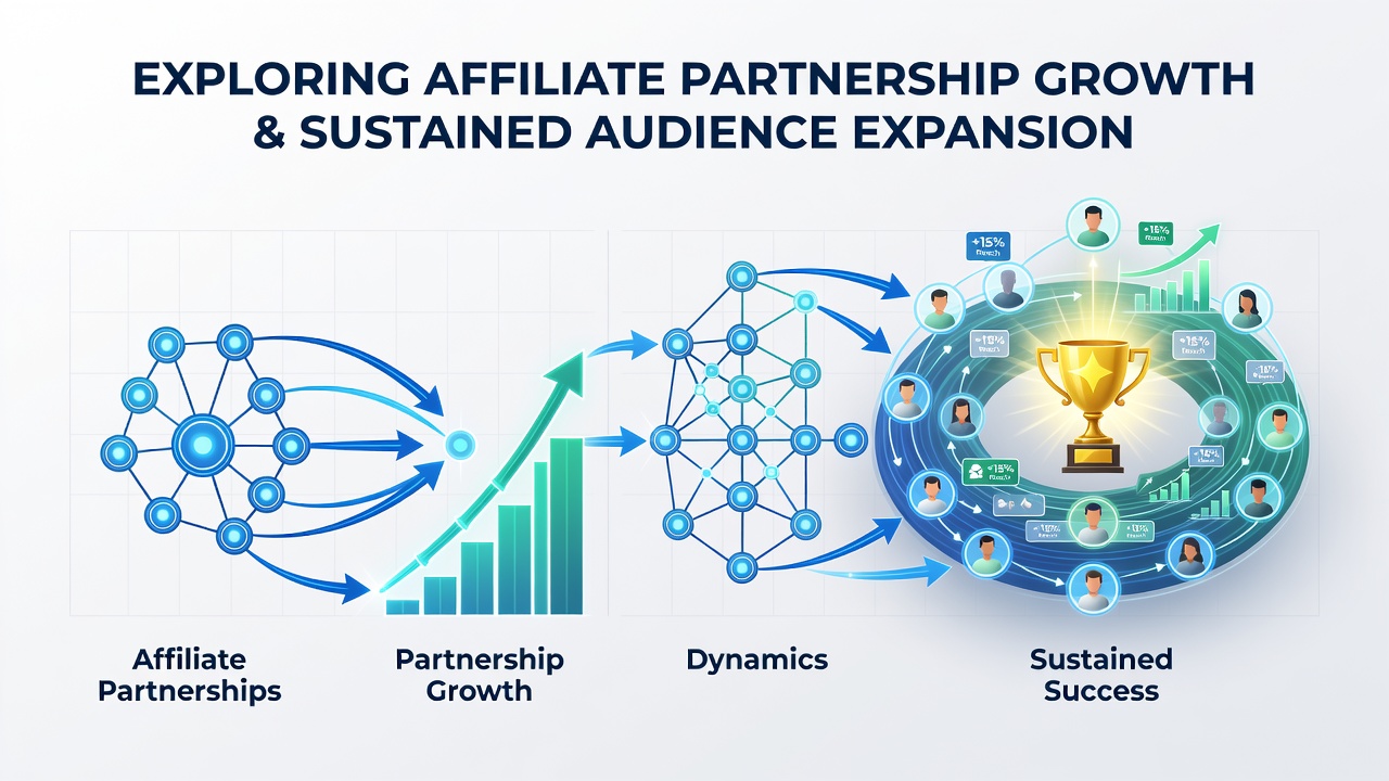 Chart displaying audience growth metrics tied to affiliate campaigns over time